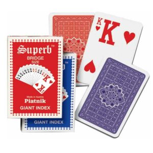 Jeu de cartes - Bridge - Index géant