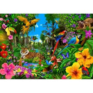 Puzzle 1500 pièces - Jungle Sunrise