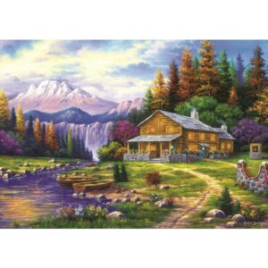 Puzzle 1000 pièces - Sunset in the Mountain