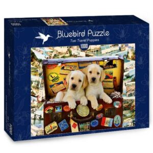 Puzzle 1000 pièces - Two Travel Puppies