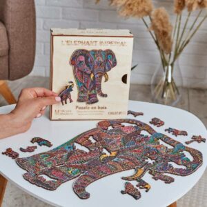 Puzzle en bois - Éléphant Impérial