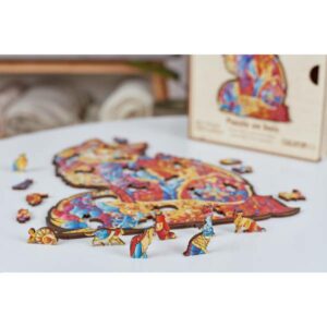 Puzzle en bois - Tendre Chat