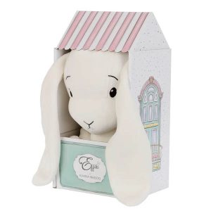 Lapin Blanc en peluche - Maison - Eiffiki