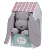 Lapin Gris en peluche - Maison - Eiffiki