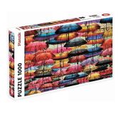 Puzzle 1000 pièces - parapluies colorés