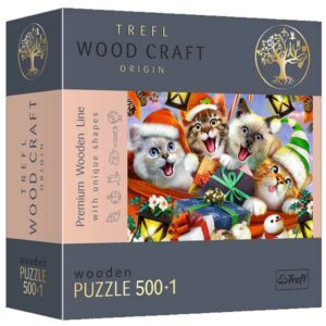 Puzzle Bois - Festive Cats