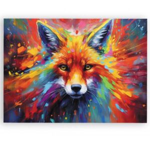 Puzzle 1000 pièces - Colorful Fox – Image 2