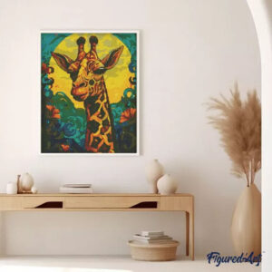 Broderie Diamand - Girafe Art Deco