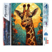 Broderie Diamand - Girafe Art Deco