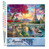 Peinture au numéro - Diner en bord de Seine