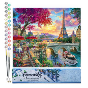 Peinture au numéro - Diner en bord de Seine