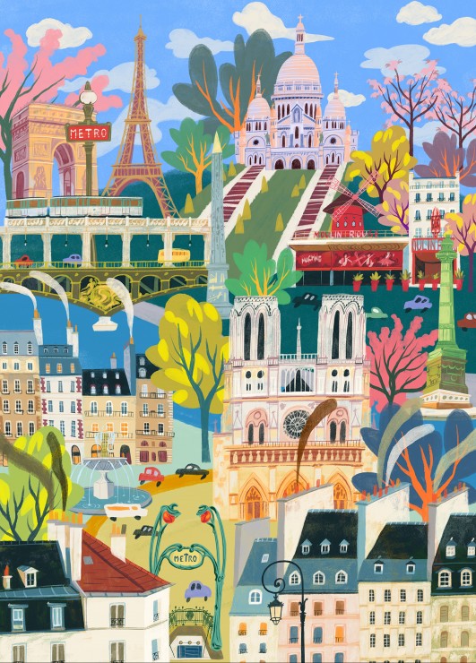 Puzzle 1500 pièces - Paris Mon Amour