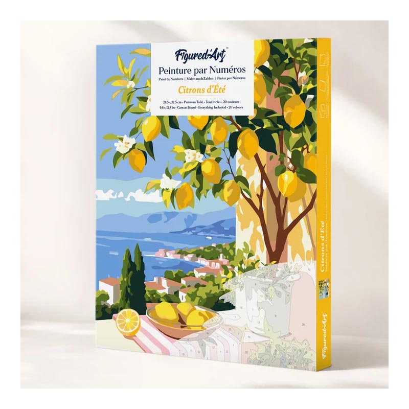Coffret Peinture par Numéros - Citrons d'été