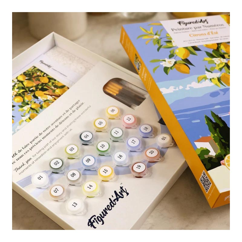 Coffret Peinture par Numéros - Citrons d'été – Image 2